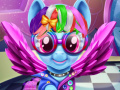 Игра Rainbow pony real haircuts