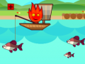 Игра FireBoy And WaterGirl Go Fishing