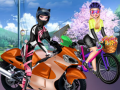 Игра Sisters Motorcycle Vs Bike
