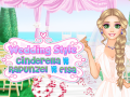 Игра Wedding Style Cinderella vs Rapunzel vs Elsa