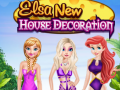 Игра Elsa New House Decoration