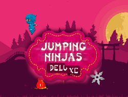 Игра Прыгучий ниндзя Делюкс онлайн.
