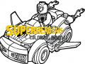 Ігра Superhero Cars Coloring Book