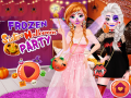 Игра Frozen Sisters Halloween Party