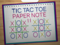 Игра Tic Tac Toe Paper Note 2
