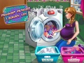 Игра Pregnant Princess Laundry Day