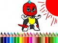 Игра Back To School: Mask Boy Coloring