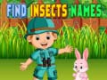 Игра Find Insects Names
