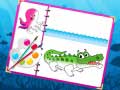 Игра Sea Creatures Coloring Book