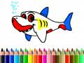 Игра Back To School: Shark Coloring Book