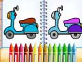 Игра Cute Bike Coloring Book