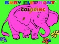 Игра Baby Elephant Coloring