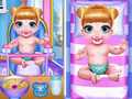 Игра Twins Lovely Bathing Time