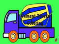 Игра Cement Trucks Coloring