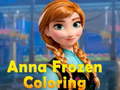 Игра Anna Frozen Coloring