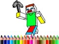Игра Back to School: Minecraft Coloring