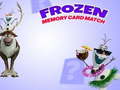 Игра Frozen Memory Card Match
