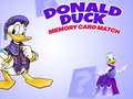 Игра Donald Duck memory card match