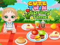 Игра Cute Twin Spring Time