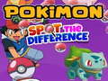 Игра Pokimon Spot the differences