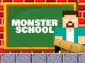 Игра Monster School: Roller Coaster & Parkour