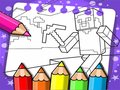 Игра Minecraft Coloring Book