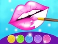 Игра Glitter Lips Coloring Game