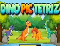 Игра Дино фрагменты тетрис онлайн