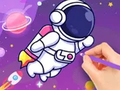 Игра Coloring Book: Astronaut