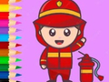 Игра Coloring Book: Fireman
