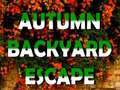 Игра Autumn Backyard Escape 