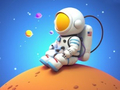 Игра Coloring Book: Spaceman Sitting