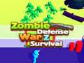 Игра Zombie defense: War Z Survival