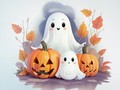 Игра Coloring Book: Halloween Ghosts