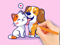 Игра Coloring Book: Dog And Cat