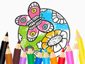 Игра Coloring Book: Butterfly With Flowe