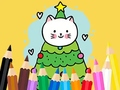 Игра Coloring Book: Cats And Christmas Tree