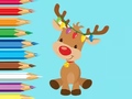 Игра Coloring Book: Cute Christmas Reindee