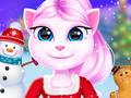 Игра Cat Girl Christmas Decor Game