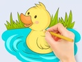 Игра Coloring Book: Baby Duck Swim