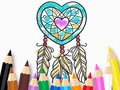 Игра Coloring Book: Heart Dreamcatcher