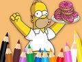 Игра Coloring Book: Simpson Doughnut