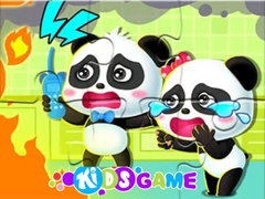 Игра Jigsaw Puzzle: Baby Panda Firework