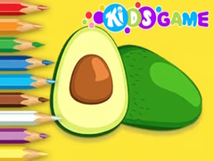 Игра Coloring Book: Avocado Fruit