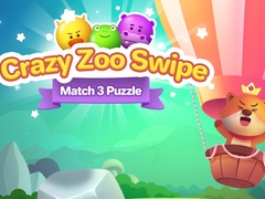 Игра Crazy Zoo Swipe Match 3 Puzzle