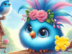 Игра Jigsaw Puzzle: Cute Blue Bird