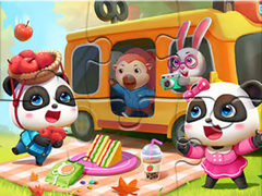 Игра Jigsaw Puzzle: Little Panda Picnic