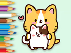 Игра Coloring Book: Hugging Cat