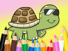 Игра Coloring Book: Sunglasses Turtle