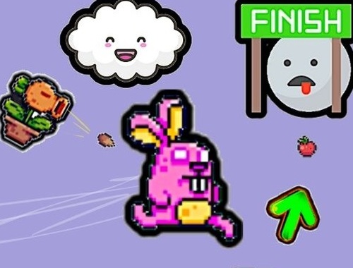 Игра Непростое приключение милого кролика онлайн.